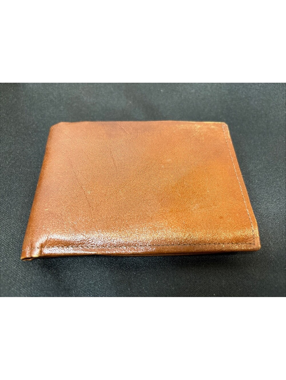 NEW NOS Vintage 1970s Swank Wallet Brown Top Grain Leather Bifold Wallet